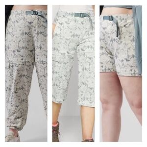 ATHLETA Trekkie Convertible Hike Pant NWT - Size 24 Ethereal Bloom